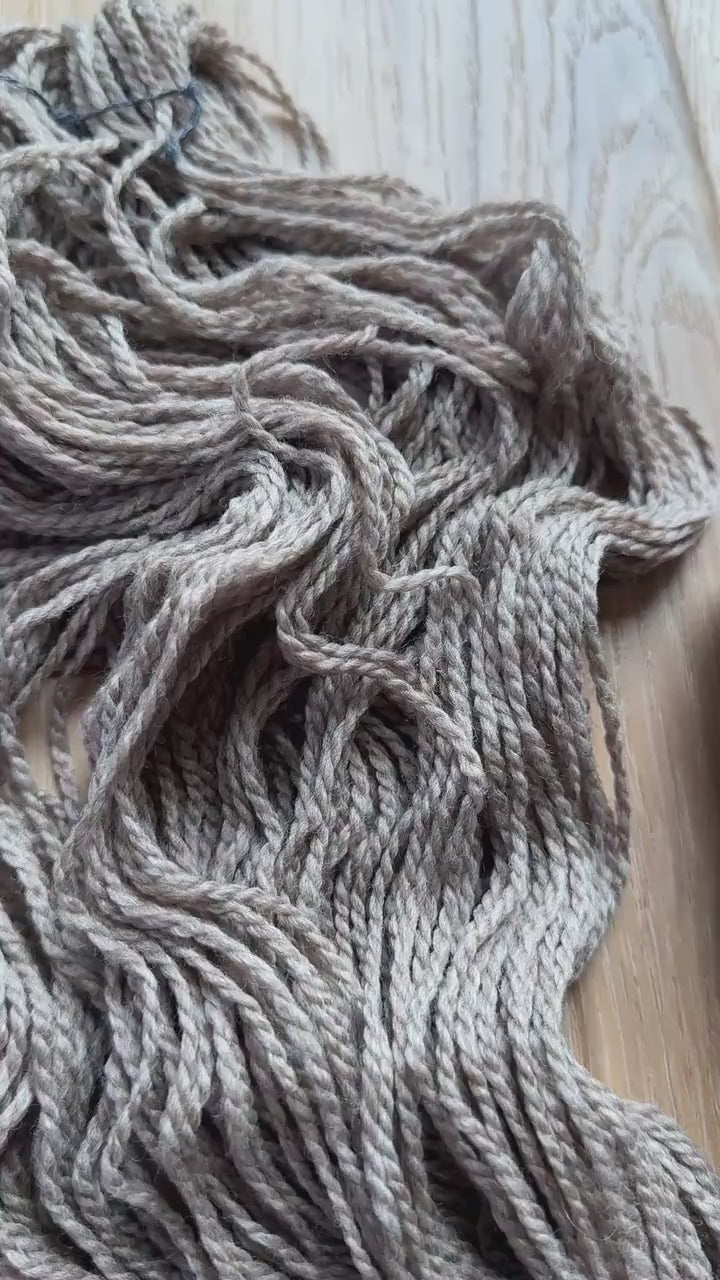Blue Sky Fibers Highland Wool Yarn - grey yarn Gravel road yarn 100% Peruvian Highland Wool, Worsted Weight Yarn