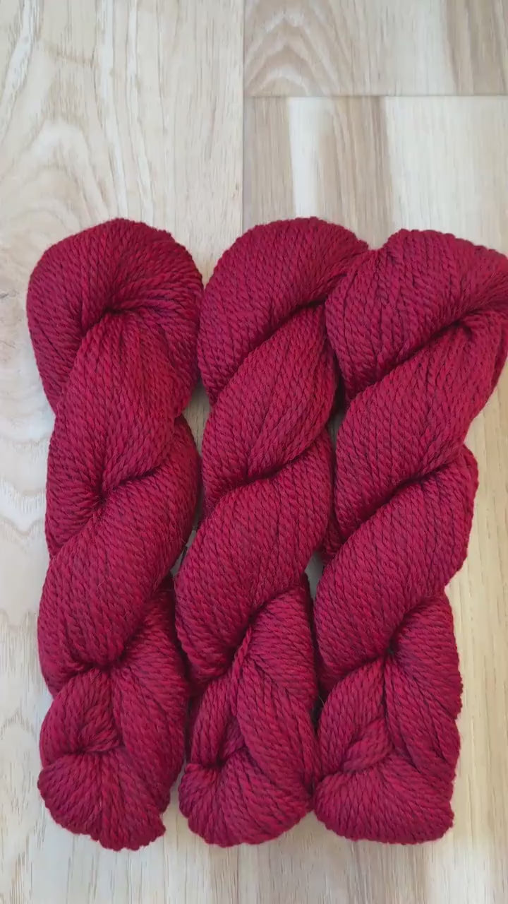 Blue Sky Fibers Highland Wool Yarn - Red Rock red yarn color 100% Peruvian Highland Wool, Worsted Weight Yarn